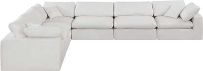 Comfy - 6 Piece Linen Modular Corner Sectional
