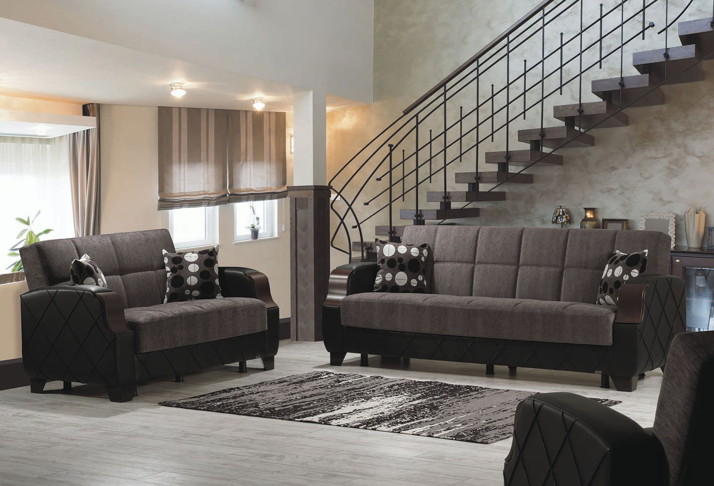 Ottomanson Molina - Upholstered Convertible Armchair With Storage