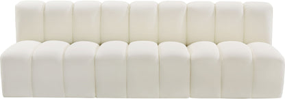 Arc - Faux Leather 3 Seats Modular Sofa