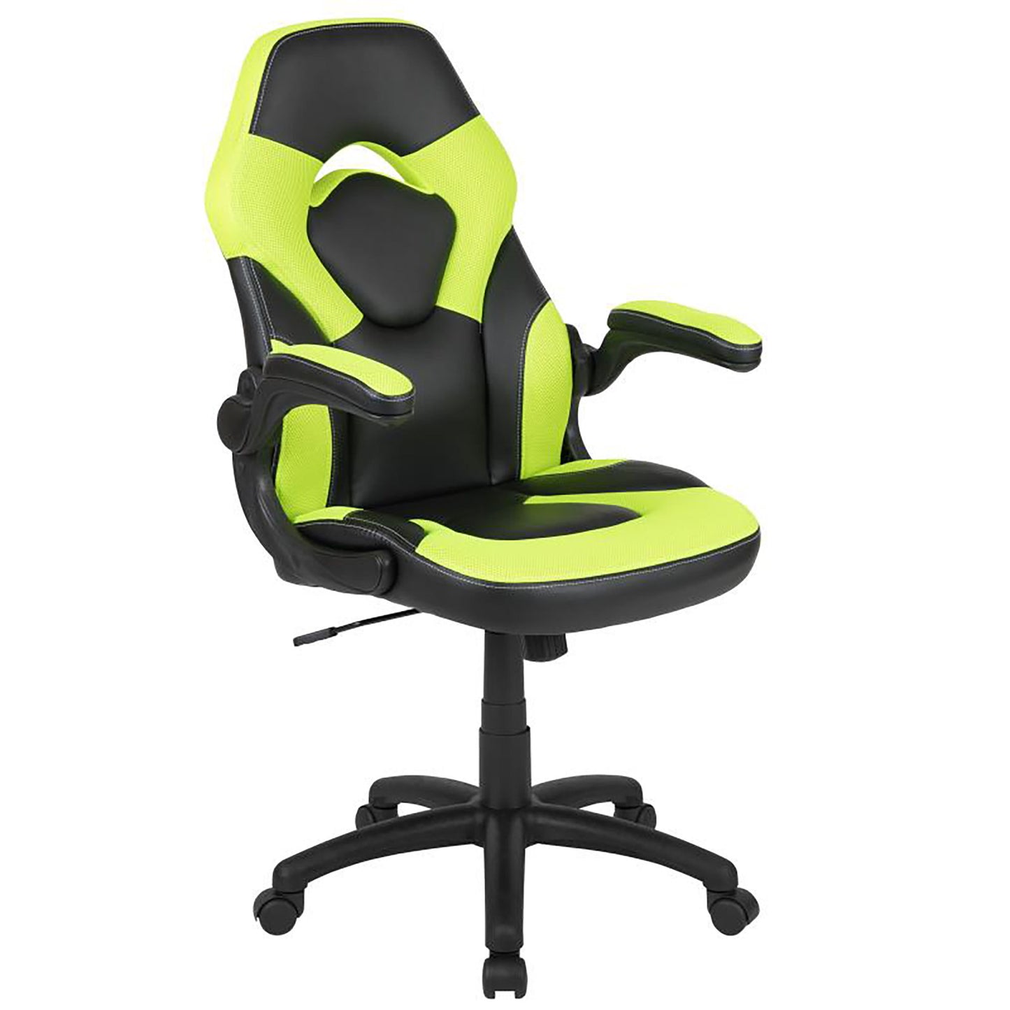 Flash Furniture - 2 Piece Racing Style Gaming Chair And Desk Set - Black / Green