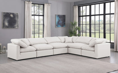 Indulge - Faux Leather 6 Piece Modular Corner Sectional