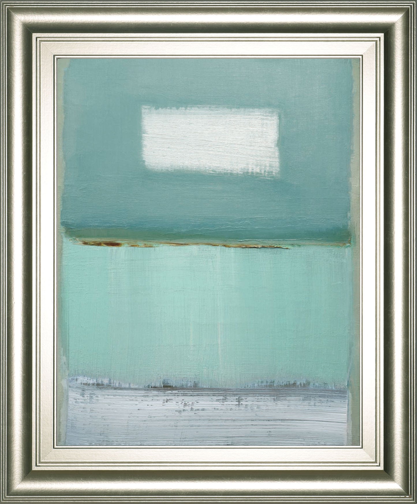 Azure 1 By Caroline - Framed Print Wall Art - Light Blue