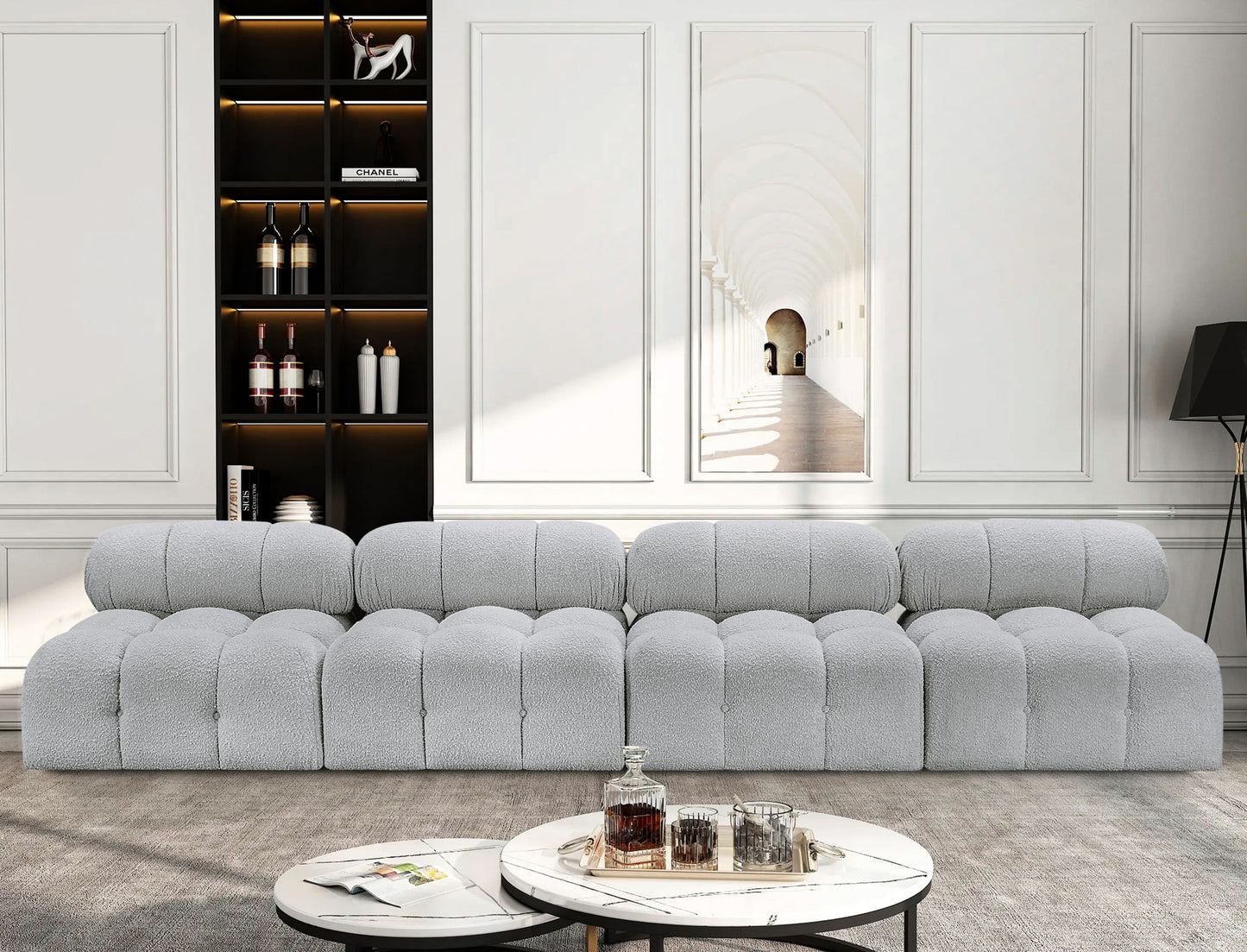 Ames - 4 Seat Modular Armless Sofa