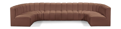 Arc - Faux Leather Modular U-Shaped Sectional