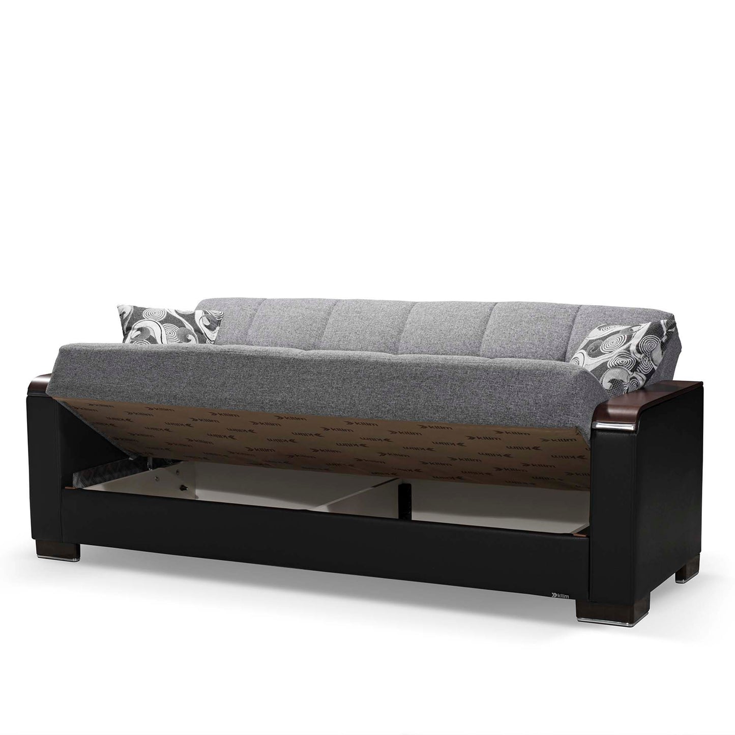 Ottomanson Armada X - Upholstered Convertible Wood Trimmed Sofabed With Storage