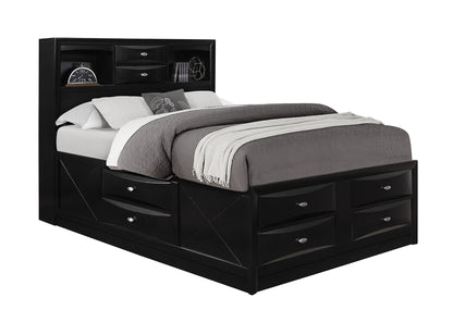 Linda - 5 Piece King Bedroom Set - Black