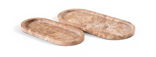 Vanta - Genuine Marble Tray (Set of 2)