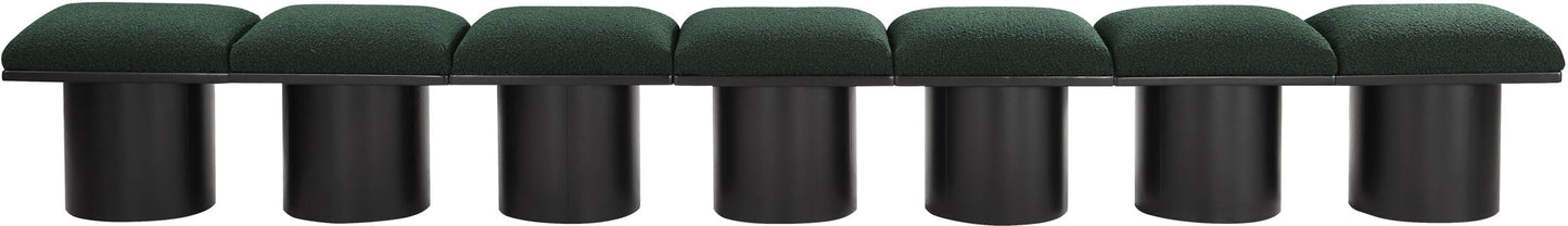 Pavilion - 7 Piece Modular Bench With Black Base