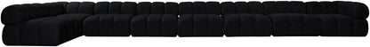Orin - Velvet Performance Fabric Upholstered 8 Piece L-Shaped Sectional