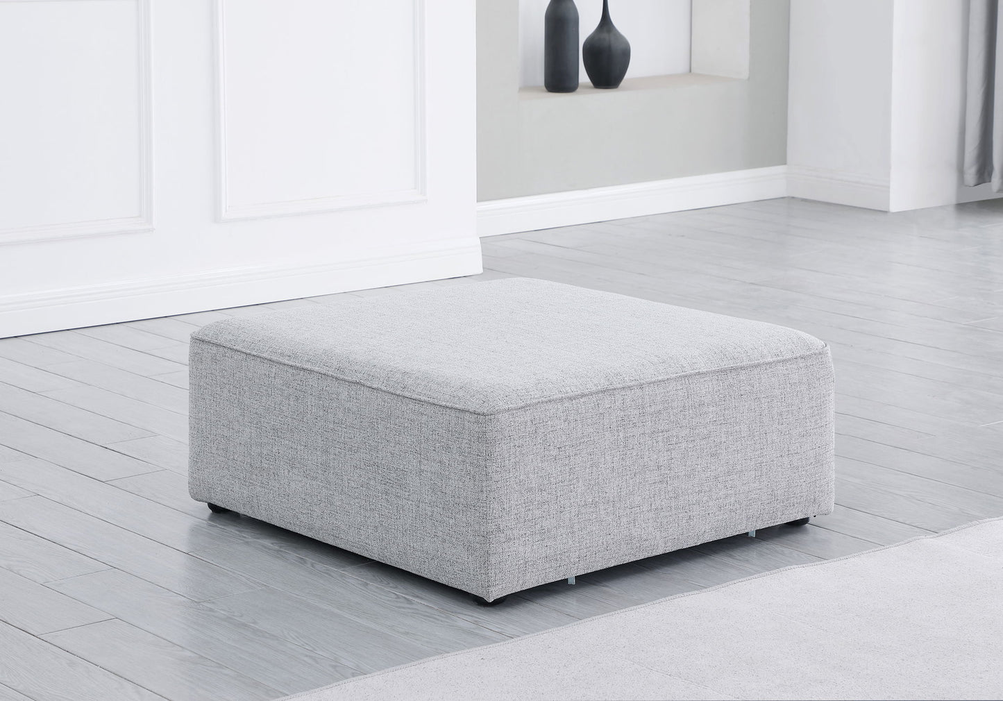 Cube - Linen Ottoman