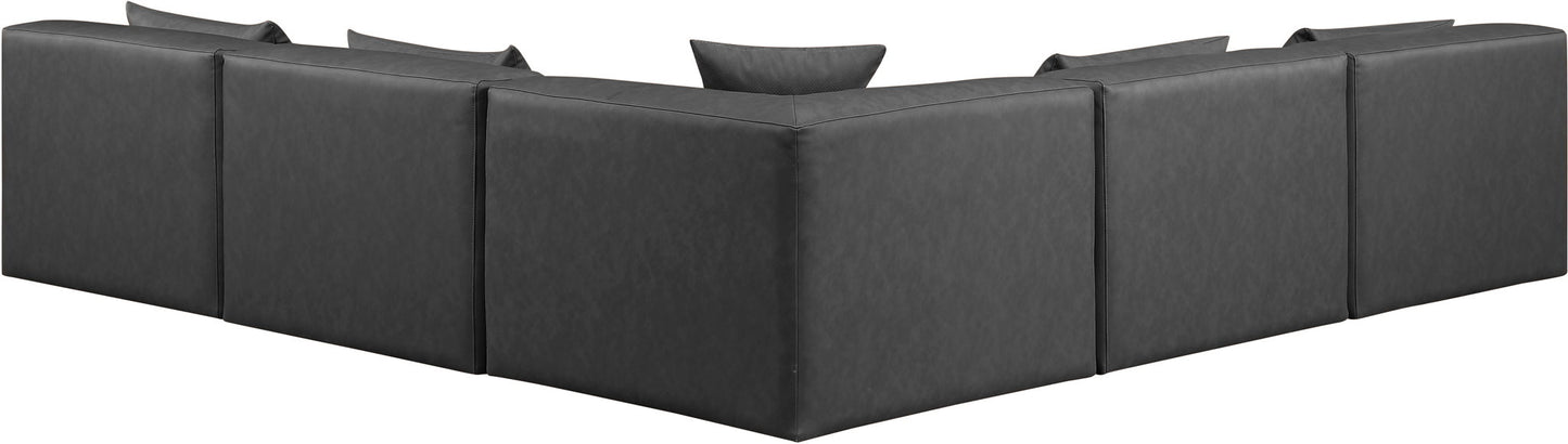 Cube - 5 Piece Modular Corner Armless Sectional