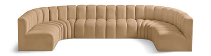 Arc - Velvet Modular U-Shaped Sectional