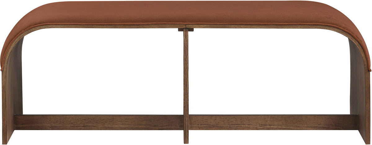 Sable - 52" Velvet Performance Fabric Upholstered Bench