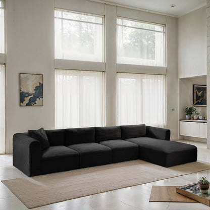 Shaggy - 4 Piece Modular Sectional