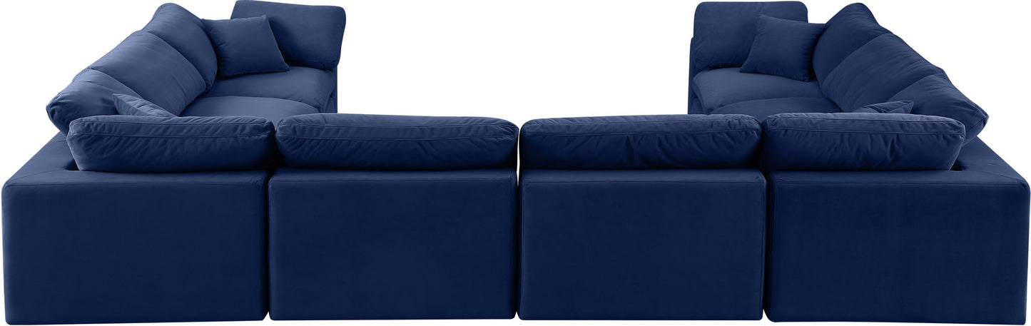 Comfy - 8 Piece Velvet Modular Sectional