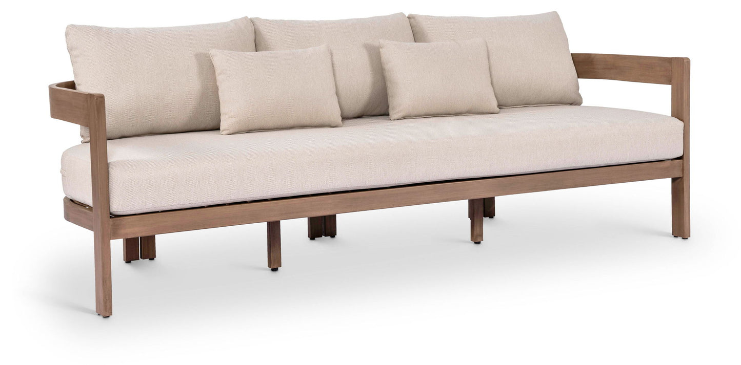 Newport - Water Resistant Fabric 86.75" Upholstered Outdoor Patio Sofa