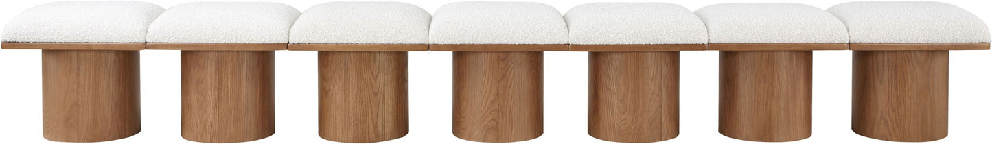 Pavilion - 7 Piece Modular Bench With Brown Base