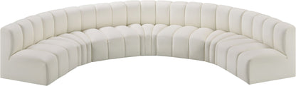 Arc - Faux Leather 7 Piece U-Shaped Modular Sofa