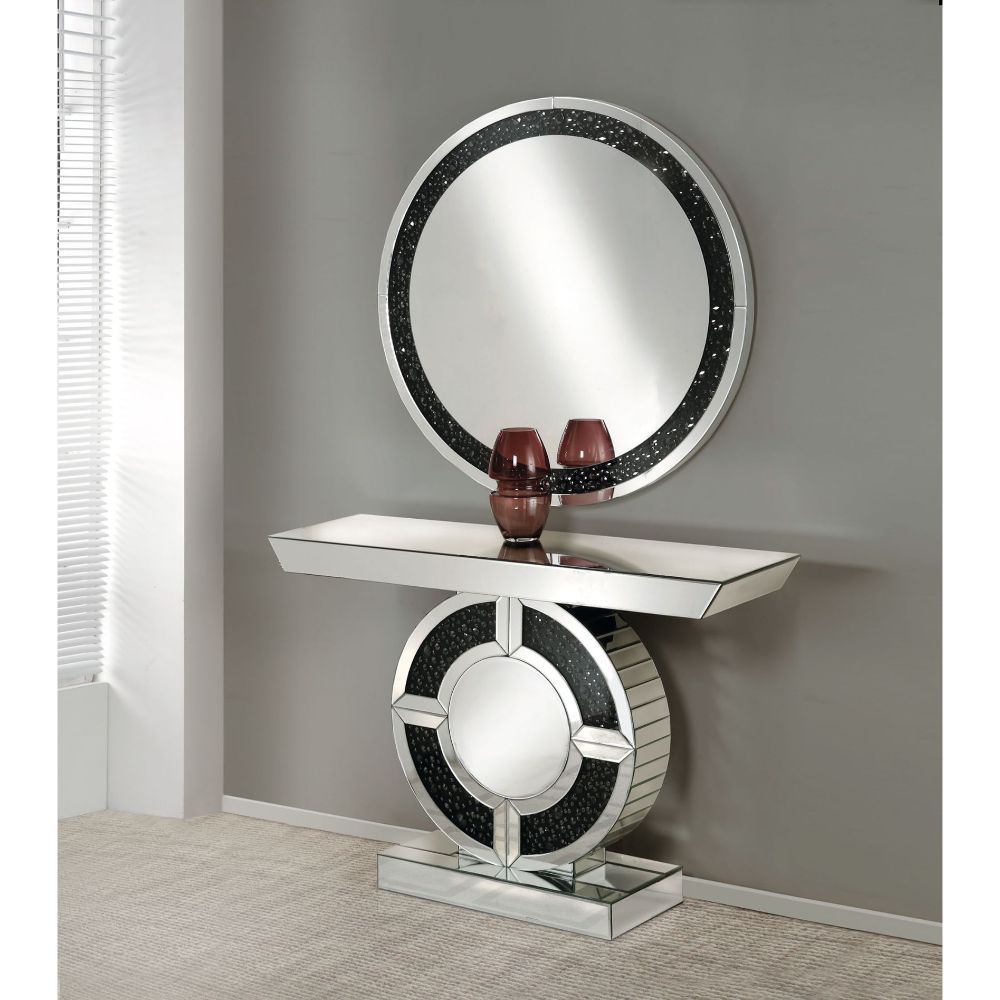 Nysa - Console Table - Faux Crystals