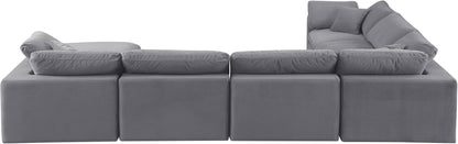 Comfy - 7 Piece Velvet Modular Sectional With Chaise