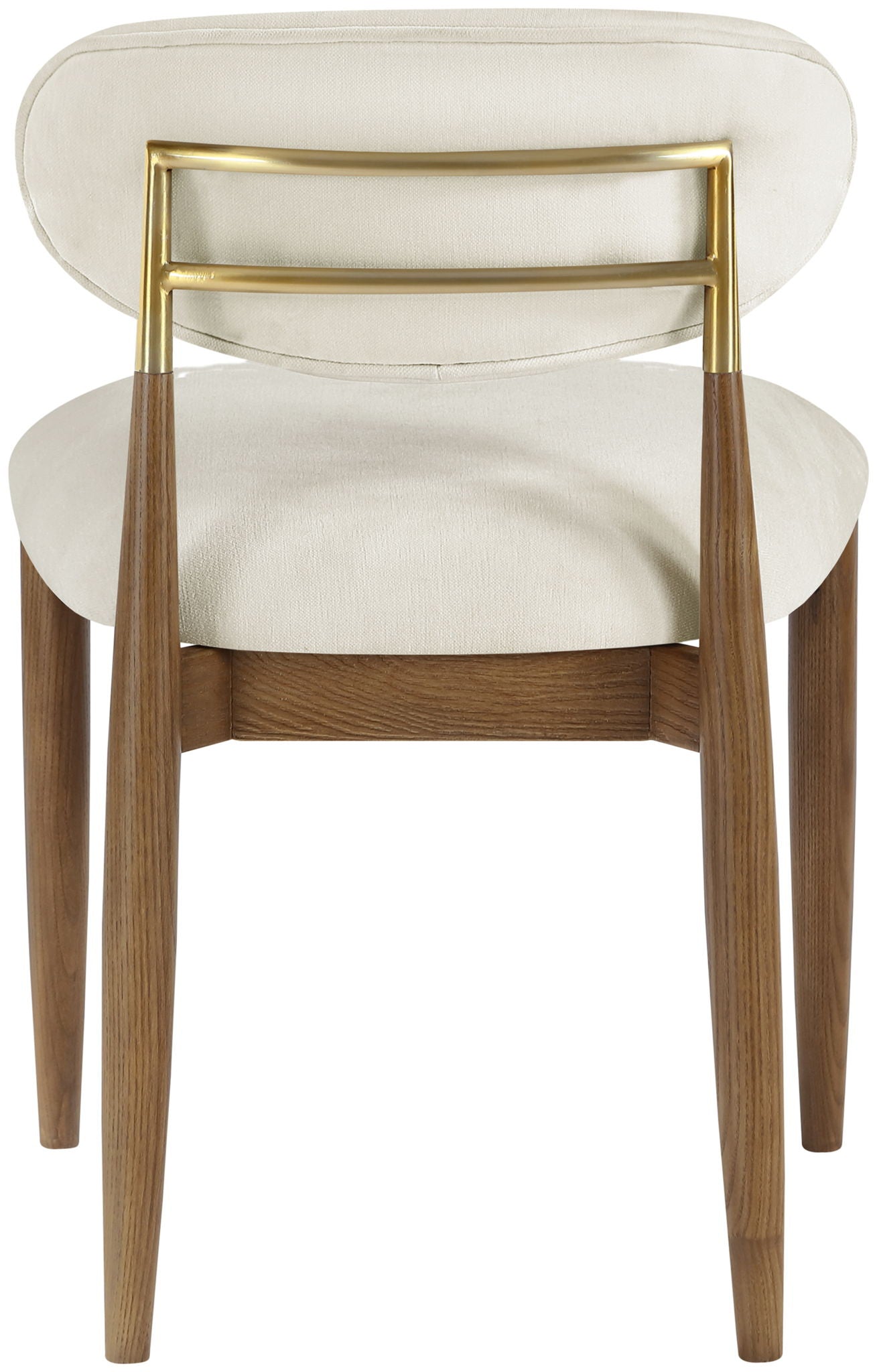 Riccio - Fabric Dining Side Chair (Set of 2) - Walnut Frame