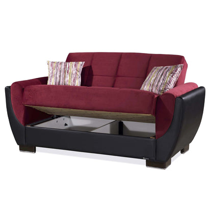 Ottomanson Armada Air - Upholstered Convertible Loveseat With Storage - Microfiber
