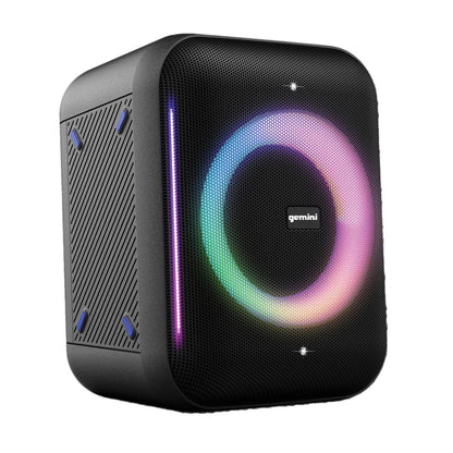 Gemini - 320W 6.5" Pro Speaker With LED Lighting - Black