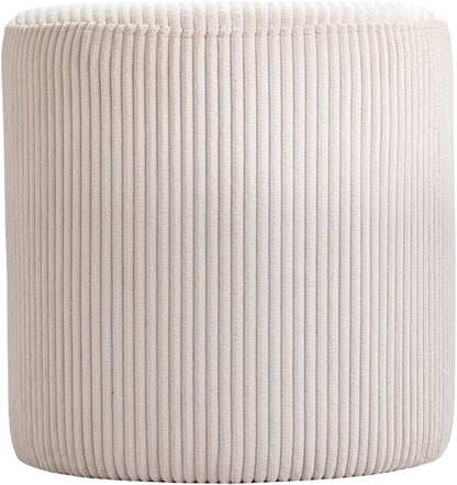 Roy - Round Microsuede Ottoman / Stool