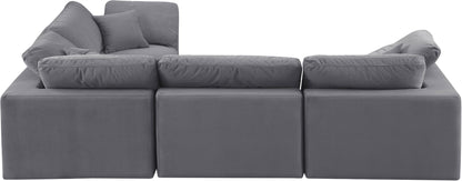Comfy - 4 Piece Velvet Modular Sectional