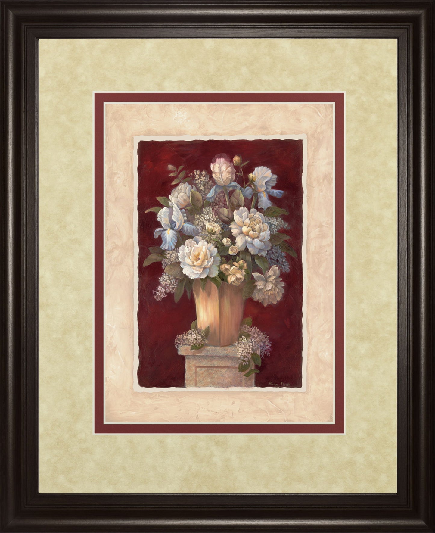 Traditional Il By Vivian Flasch - Framed Print Wall Art - Beige