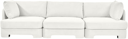 Hammond - Velvet Performance Fabric Upholstered 3 Piece Sofa