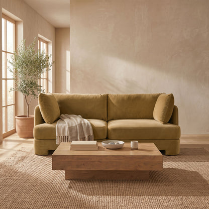Hammond - Velvet Performance Fabric Upholstered 2 Piece Loveseat
