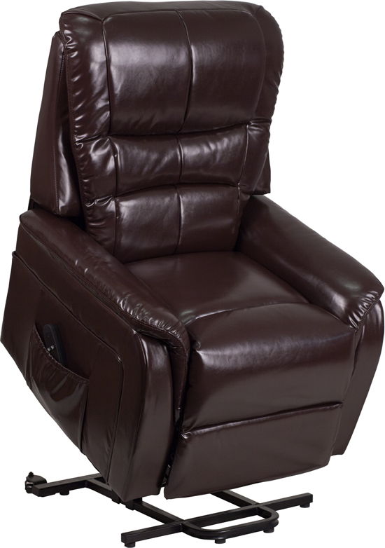 Flash Furniture - Leather Lift Power Recliner - Brown