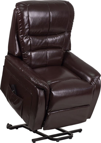 Flash Furniture - Leather Lift Power Recliner - Brown