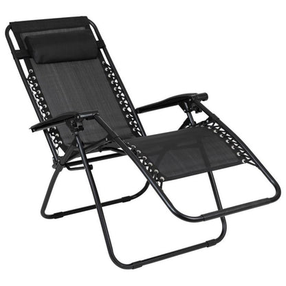 Flash Furniture - Zero Gravity Chair (Set of 2) - Black