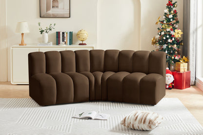 Arc - Velvet 3 Piece Modular Corner Sofa