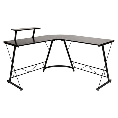 Flash Furniture - L-Shaped Computer Gaming Desk - Black