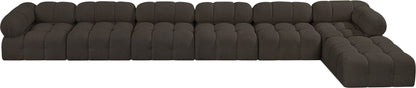 Ames - 7 Piece Boucle Fabric Modular L-Shaped Sectional