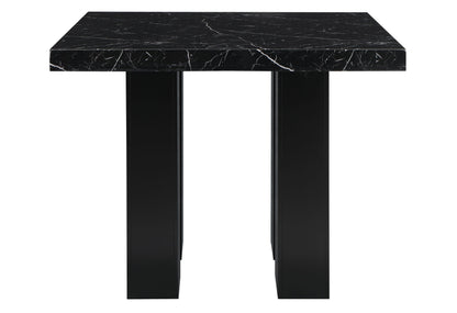 D04 - 5 Piece Dining Room Set (Bar Table And Four Bar Stools) - Black