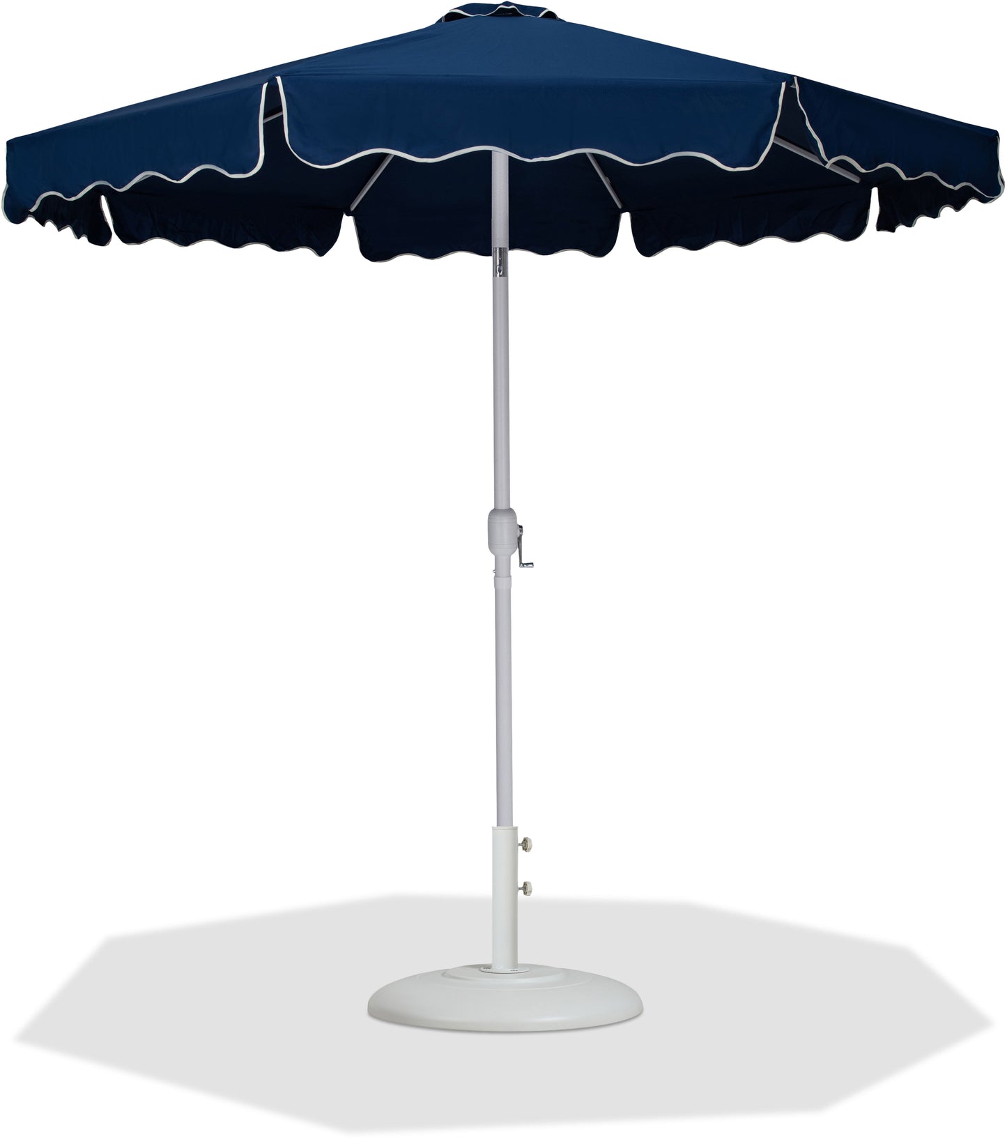 Amalfi - Patio Umbrella - White Base / White Pole