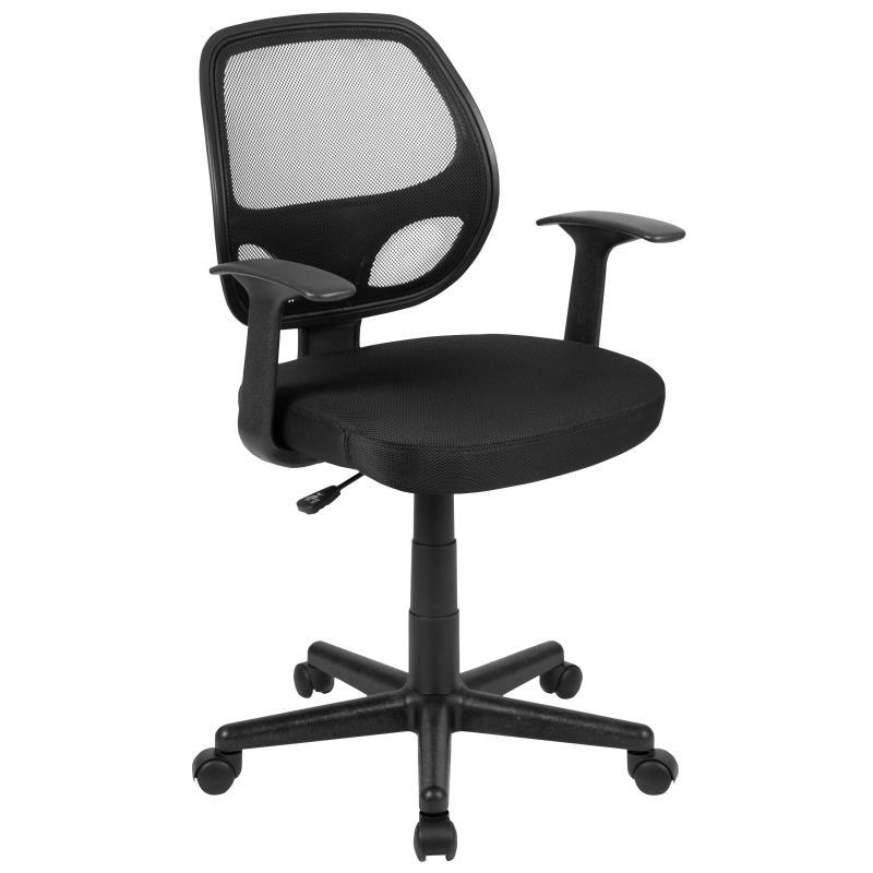 Flash Furniture - Mid Back Swivel Ergo Office Chair - Black