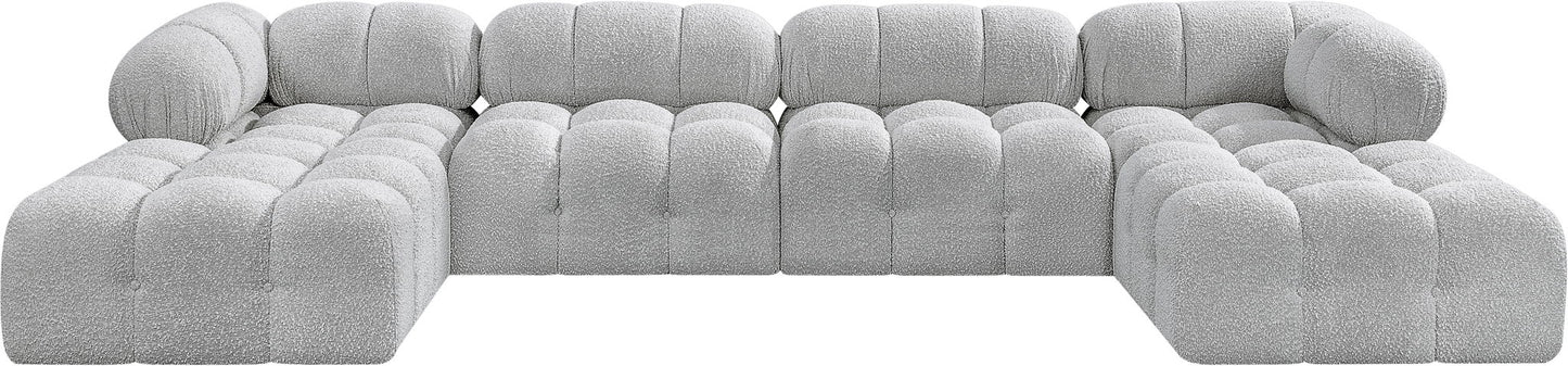 Ames - 6 Piece Fabric Modular U-Shaped Sectional