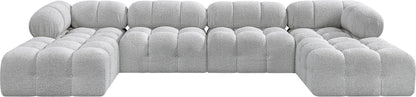 Ames - 6 Piece Fabric Modular U-Shaped Sectional