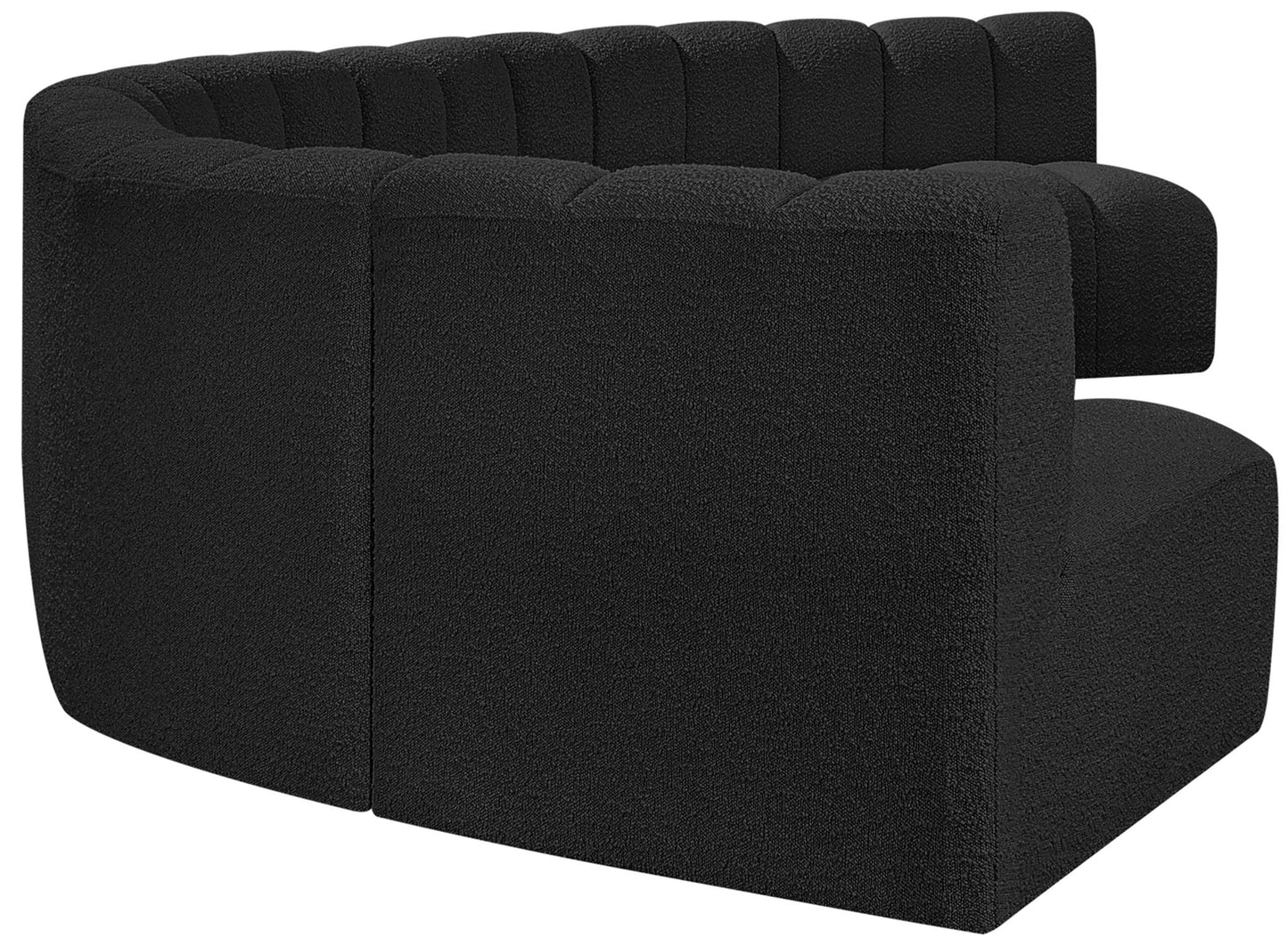Arc - Boucle Fabric 7 Piece U-Shaped Modular Sofa