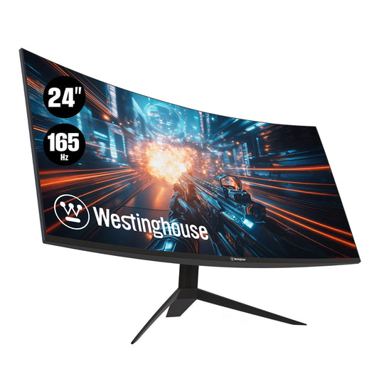 Westinghouse - 24" Curved Gaming Monitor - Black