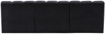 Arc - Velvet 3 Piece Modular Straight Sofa