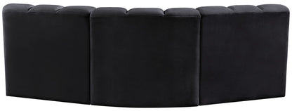 Arc - Velvet 3 Piece Modular Corner Sofa