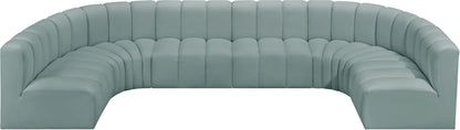 Arc - Faux Leather Modular U-Shaped Sectional