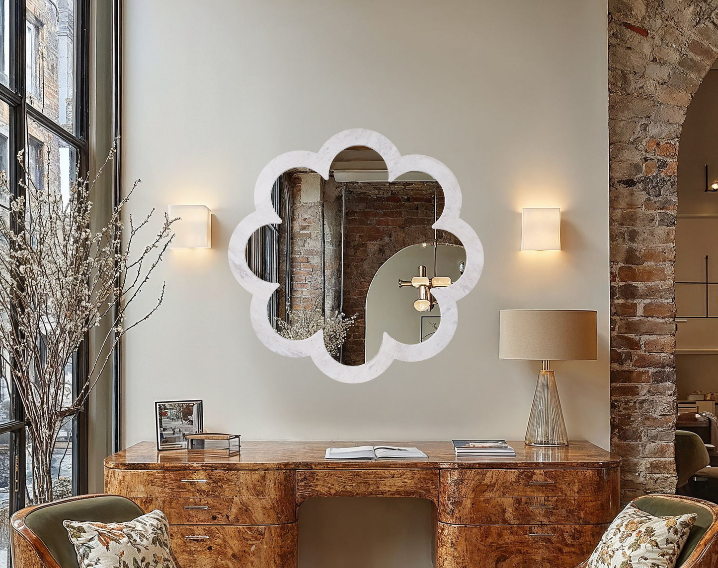 Vicenza - Genuine Marble Frame Mirror