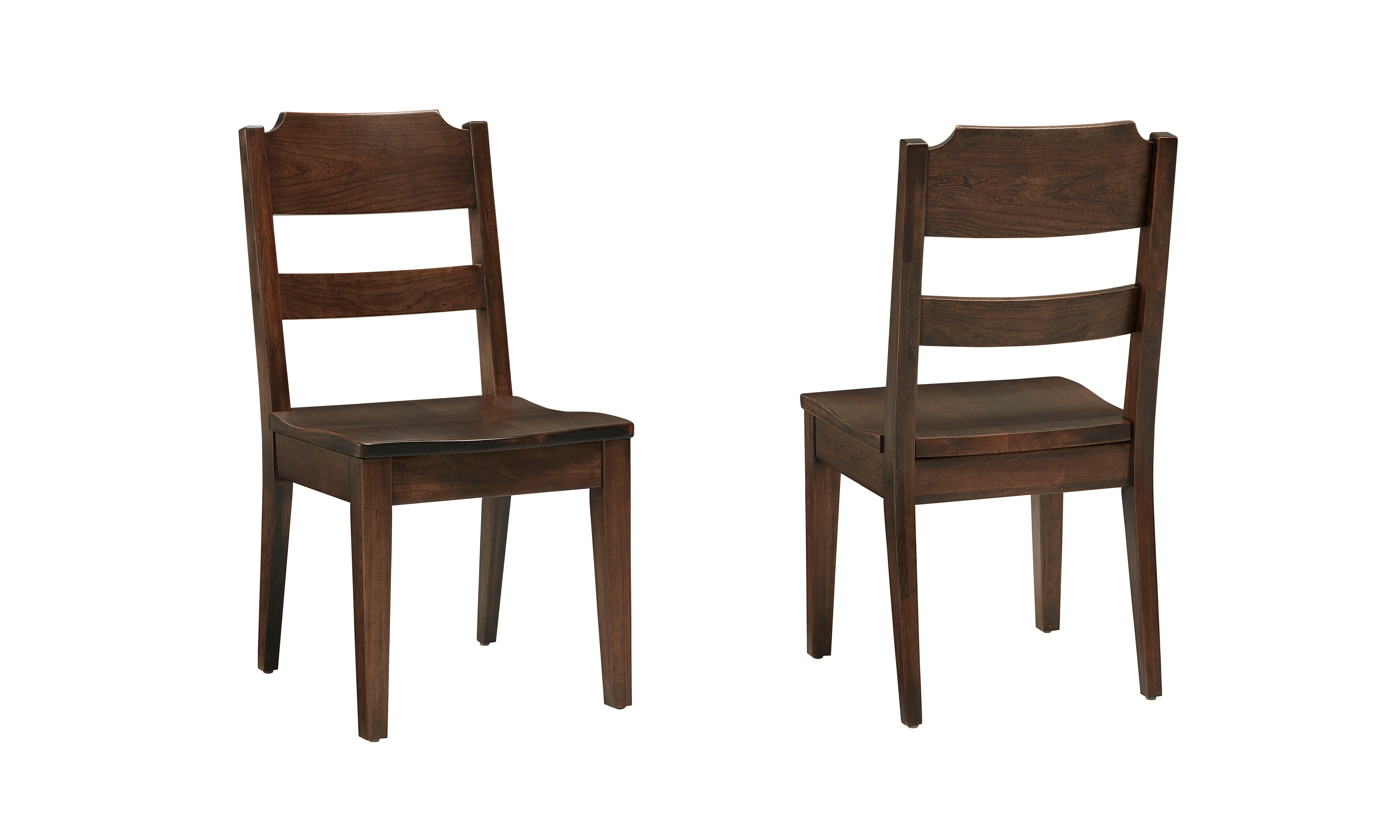 Crafted Cherry - Ladderback Side Chair – Leonardo Furniture